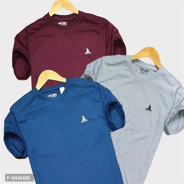 Cotton Half Sleeves Mens T-Shirt (Pack Of 3 )