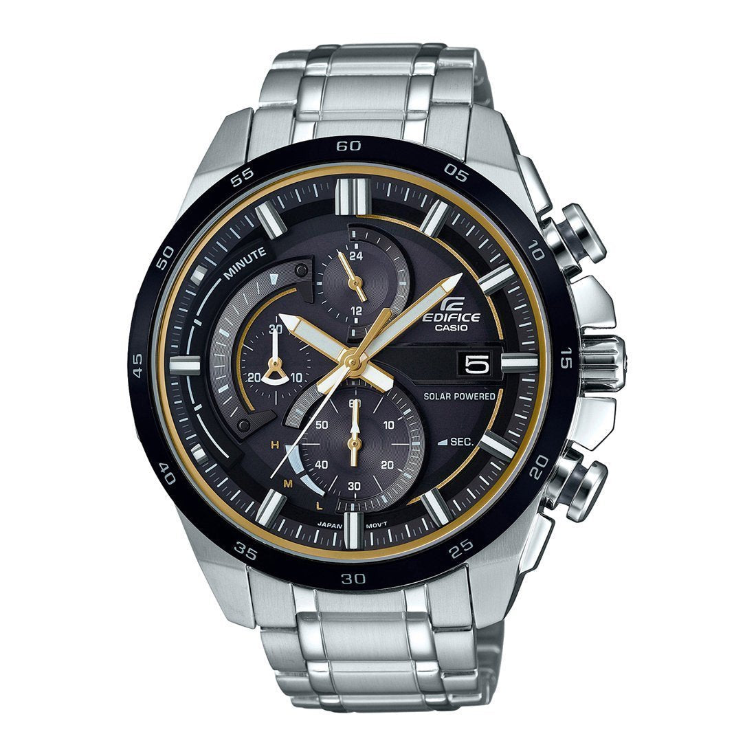 Casio Edifice EFR 540 DY Black Dial Silver Stainless Steel Chronograph Men’s watch