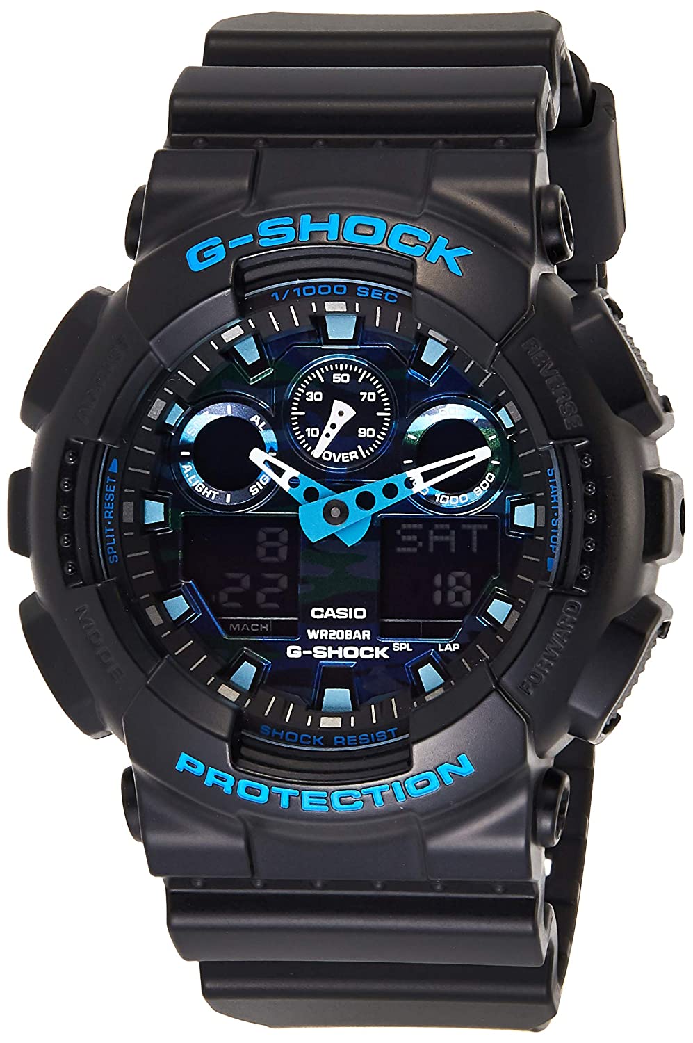Casio G-Shock Analog-Digital Blue Dial Men's Watch - GA-100CB-1ADR(G625)