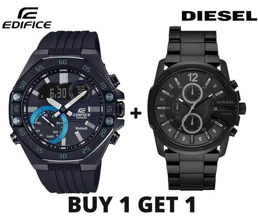 Edifice and Diesel Analouge Men Combo