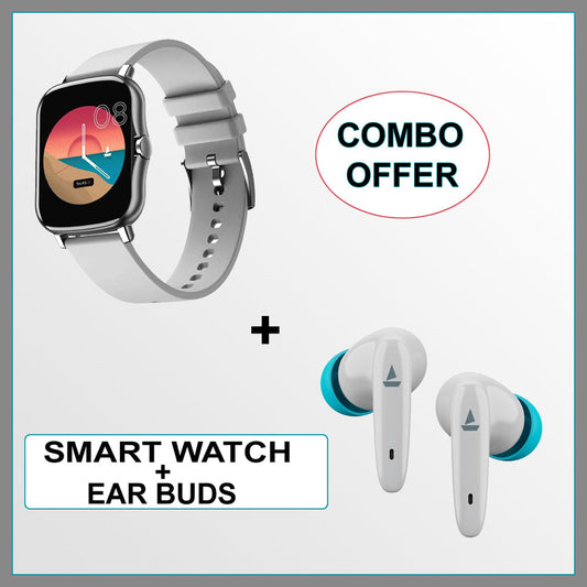 BT vertex Smartwatch Offer with earbuds