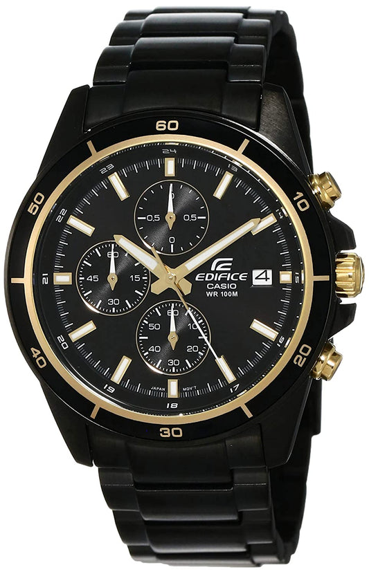 Casio Edifice Chronograph Men’s Watch Black Gold 539BK