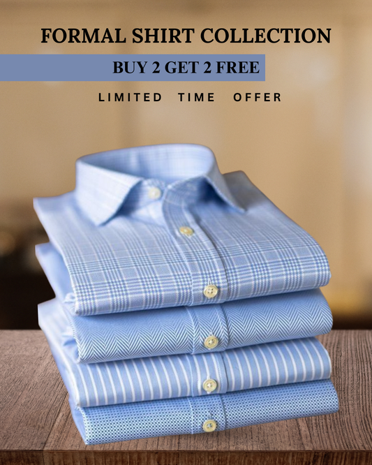 Branded Everyday Formal Shirt Collection (Combo of 4)