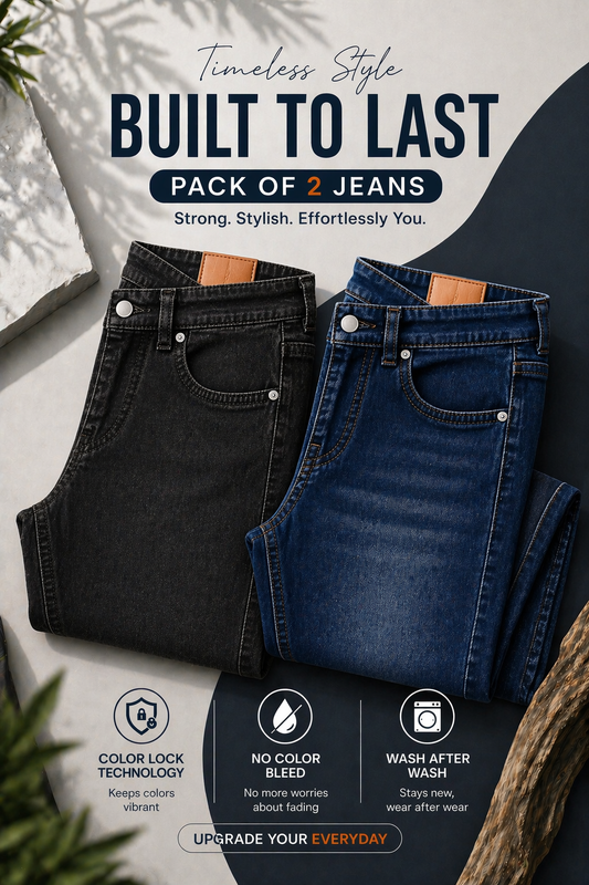 MINIMAL WEAVE. No Fade Denims