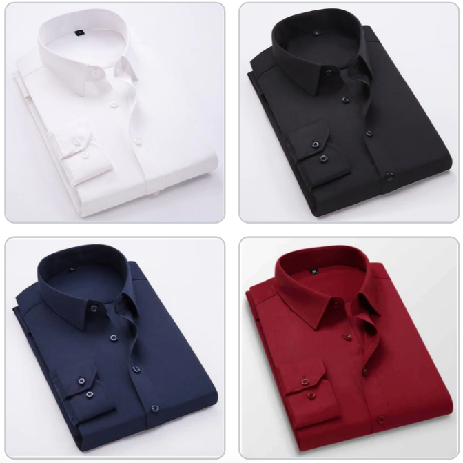 Branded Everyday Casual Shirt Collection (Combo of 4)