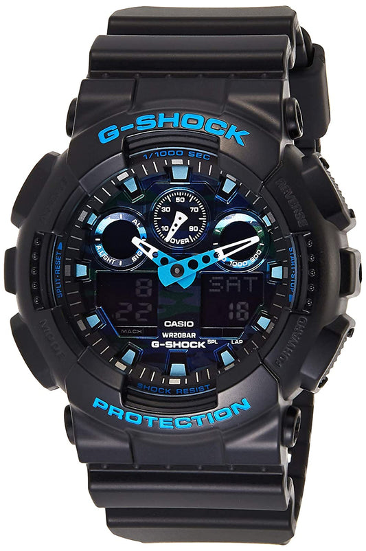Casio G-Shock Analog-Digital Blue Dial Men's Watch - GA-100CB-1ADR(G625)